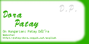 dora patay business card